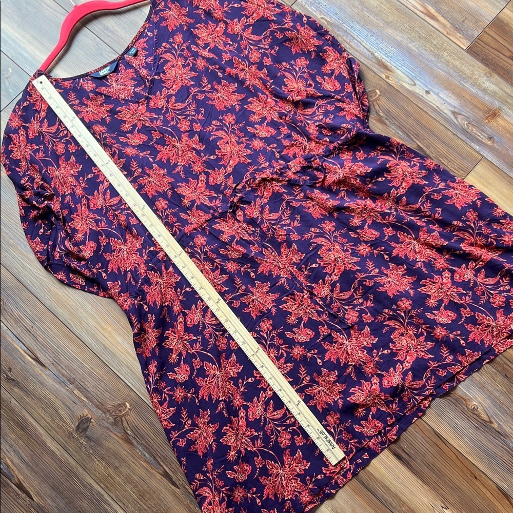Lands' End Purple & Pink Gathered Waist Floral Cover Up XL - XXL - Picture 9 of 10